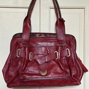 B. MAKOWSKY VINTAGE Y2K ERA 2000's 100% GENUINE LEATHER OVERSIZED SLOUCH HANDBAG